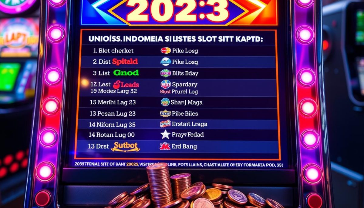 Daftar Situs Slot Terbaru 2023 di Indonesia